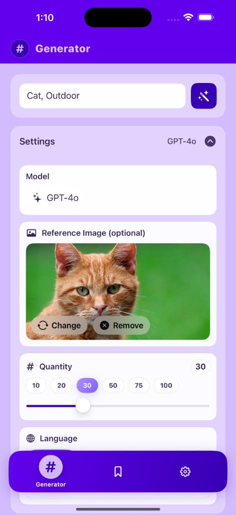 Hashtag Provider screenshot 1